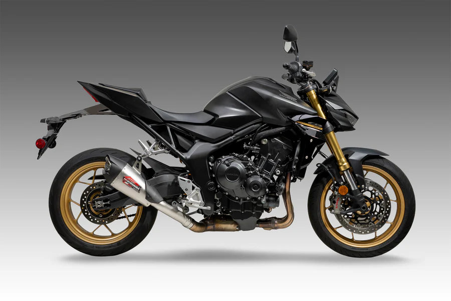 Yoshimura - CB1000 25-26 AT2 Stainless Slip-On Exhaust, w/ Stainless Muffler