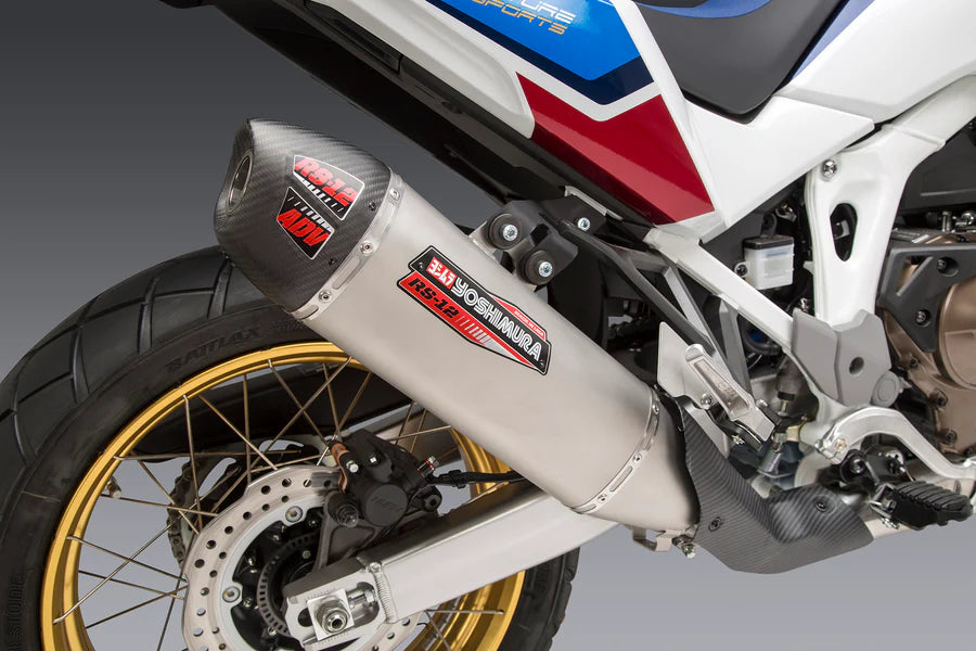 Africa Twin 20-26 RS-12 Stainless Slip-On Exhaust, w/ Stainless Muffler