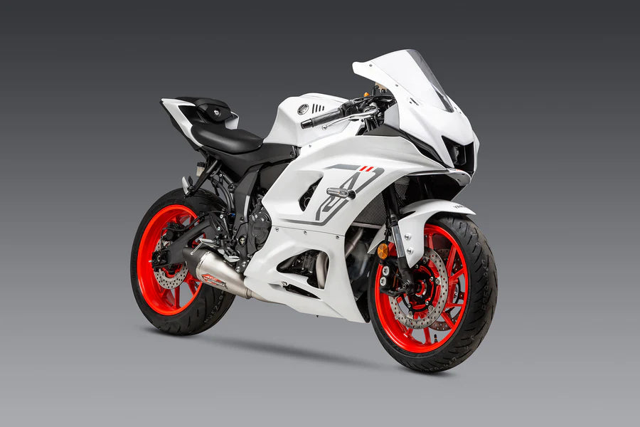 Yoshimura - R7 22-26 / MT-07 17-26 Race AT2 Stainless Full Exhaust, w/ Stainless Muffler
