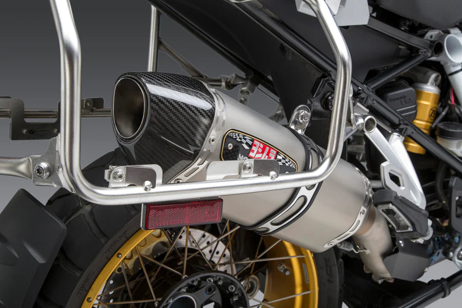 R1200GS/R1250GS 13-22 R-77 Stainless Slip-On Exhaust, w/ Stainless Muffler