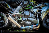 Vandemon Performance Kawasaki Ninja H2 & H2R Brushed Titanium Exhaust System 2015-2024