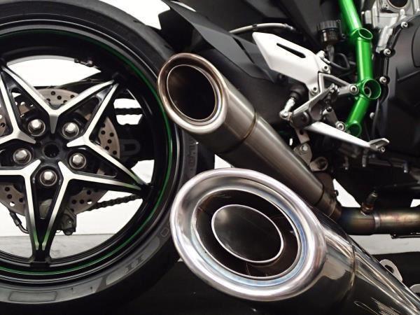 Kawasaki Ninja H2 & H2R Vandemon Brushed Titanium Exhaust System