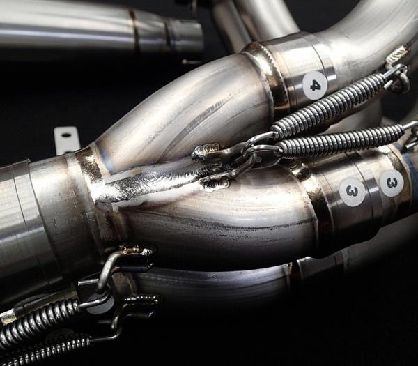 Kawasaki Ninja H2 & H2R Vandemon Brushed Titanium Exhaust System