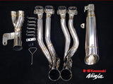 Vandemon Performance Kawasaki Ninja H2 & H2R Polished Titanium Exhaust System 2015-2024