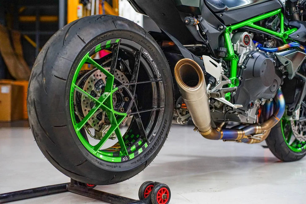 Kawasaki Ninja H2 & H2R Vandemon Brushed Titanium Exhaust System