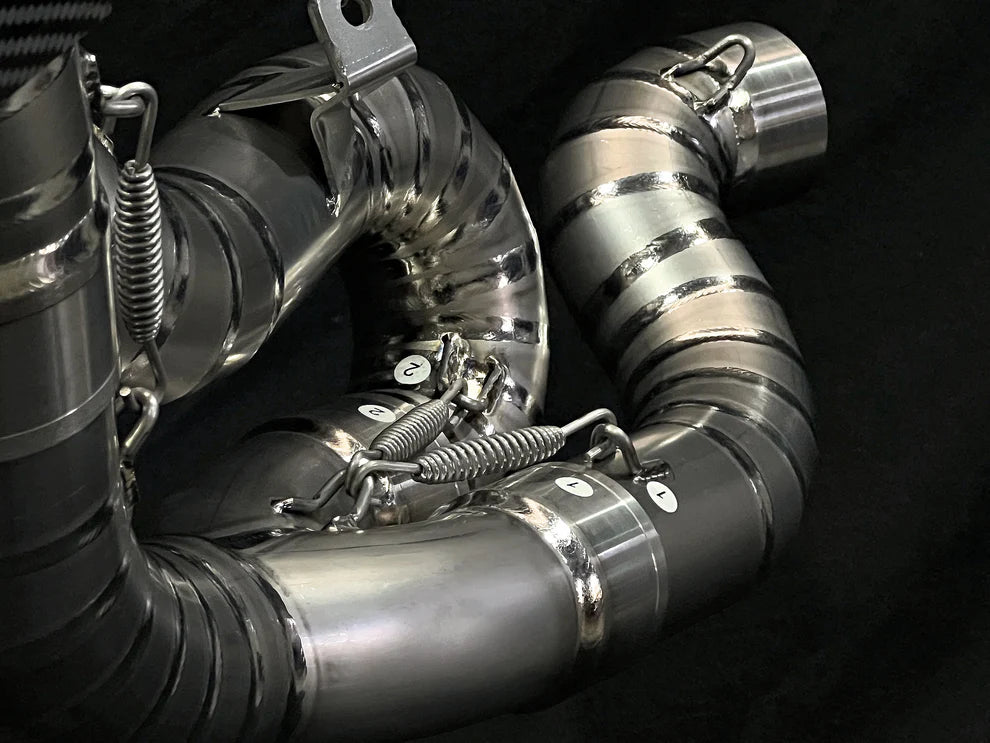Vandemon Performance Ducati Panigale y Streetfighter V4 de titanio de montaje alto 3/4 Slip-On 2018-2022