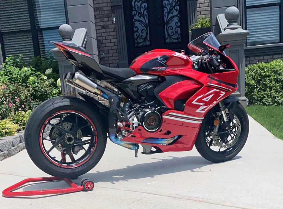 Sistema de escape Vandemon Performance de titanio para Ducati Panigale/Streetfighter V2 959 (2019-2024)