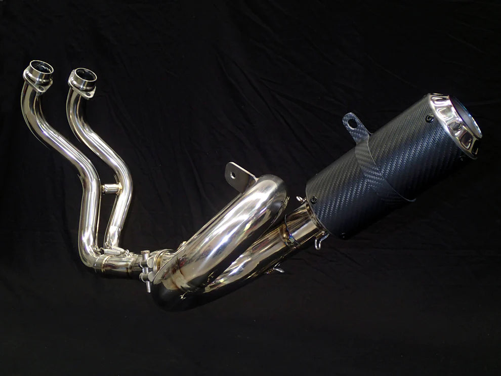 Sistema de escape de titanio Vandemon Performance para Yamaha R7, MT07, FZ07, XSR700, Tracer 700/GT y Tracer 7/GT