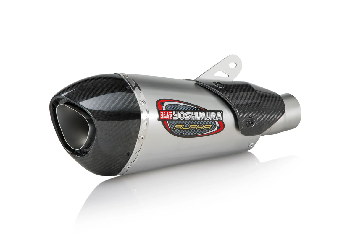 Yoshimura - YZF-R1/M/S 15+ Race ALPHA T Stainless 3/4 Exhaust, w/ Stainless Muffler