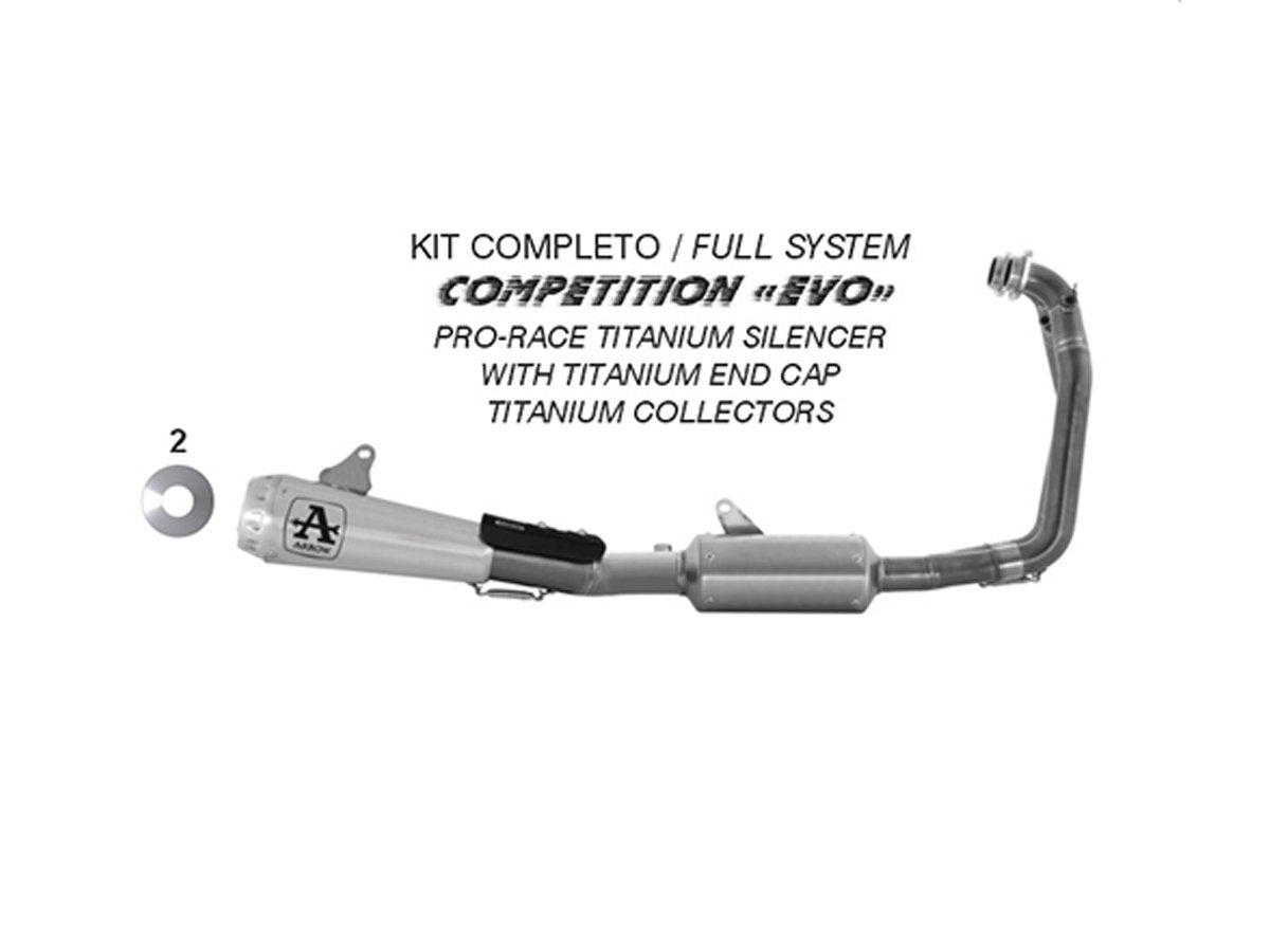 ARROW TITANIUM "EVO" COMPETITION COMPLETE EXHAUST SYSTEM APRILIA RS 660 2025-2026