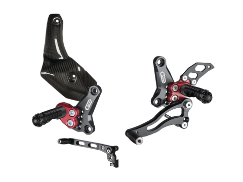 Bonamici, Ducati, Streetfighter, Rearsets, 848,/1098, (09-16), w/ Carbon, Fiber, Exhaust, Guard