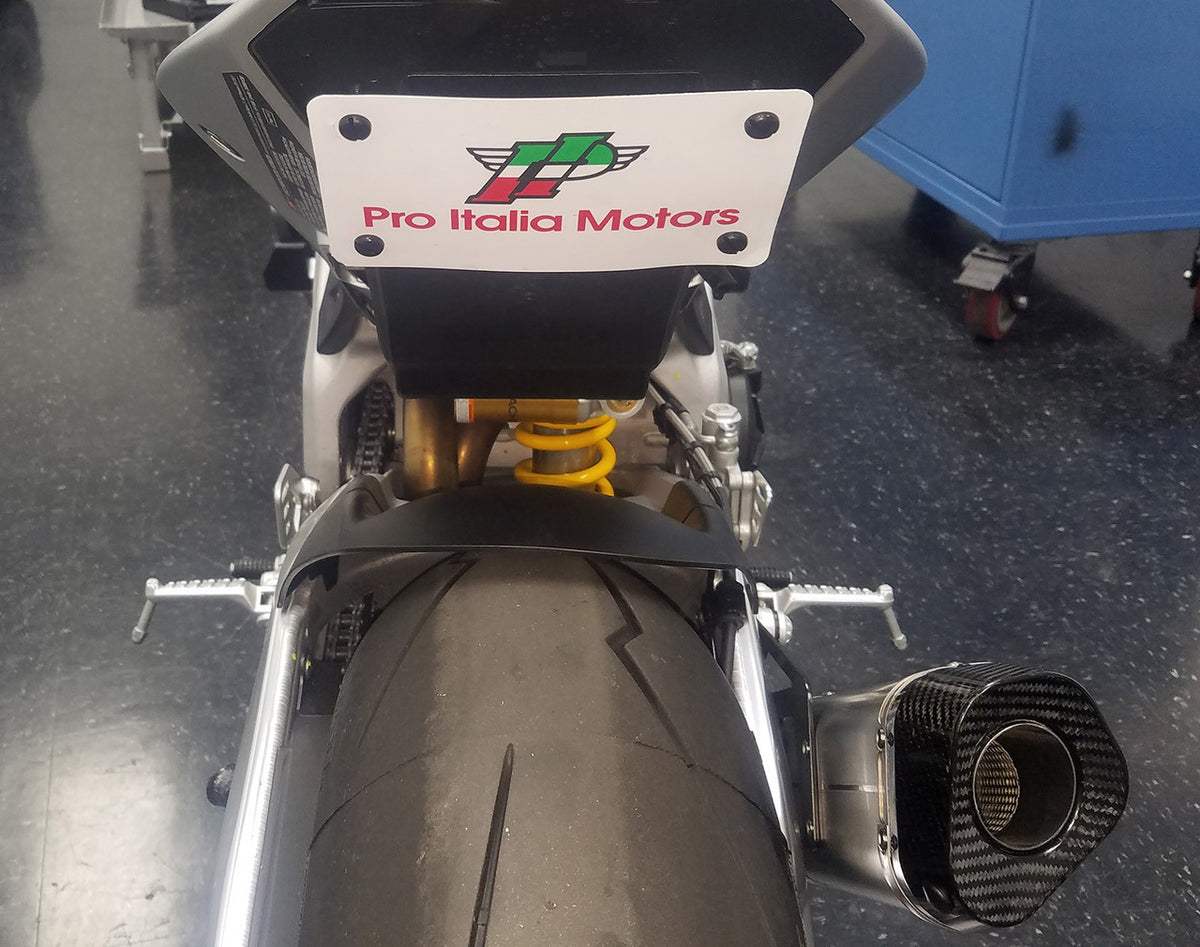 Escape de titanio con eliminador de catalizador para Aprilia RSV4 de Graves Motorsports