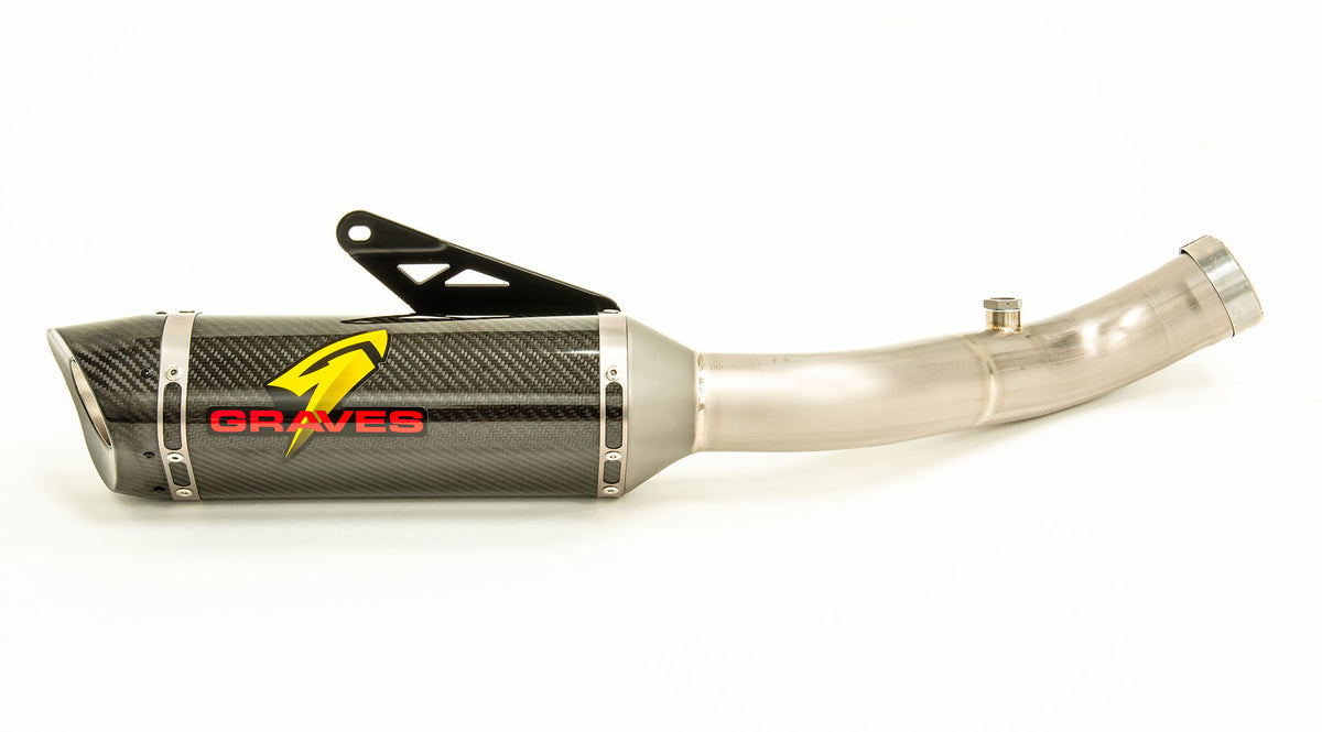 Sistema de escape de carbono con eliminador de catalizador de fábrica Aprilia RSV4 19-20