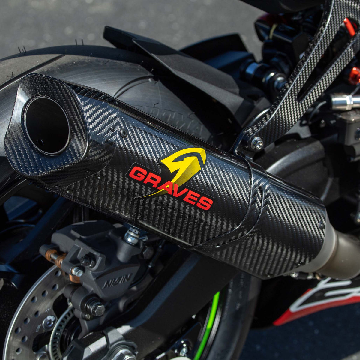 Sistema de escape completo de carbono Kawasaki WORKS2 ZX-4RR