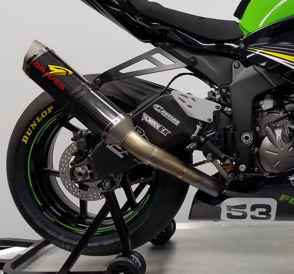 Kawasaki WORKS2 ZX-6R Carbon Full Exhaust System – EDR Performance