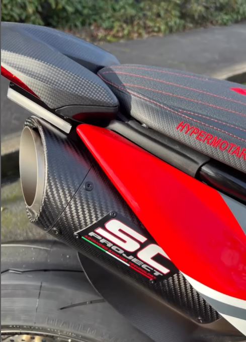 Kit de eliminación de guardabarros para Ducati Hypermotard 950 para sistemas de escape de serie y de posventa