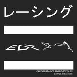 EDR Performance Hooded Windbreaker Zip Up Jacket in Black & White