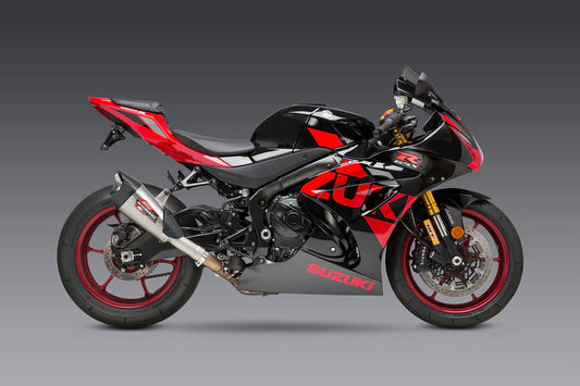 Yoshimura - GSX-R1000 17-25 AT2 Stainless Slip-On Exhaust, w/ Stainless Muffler