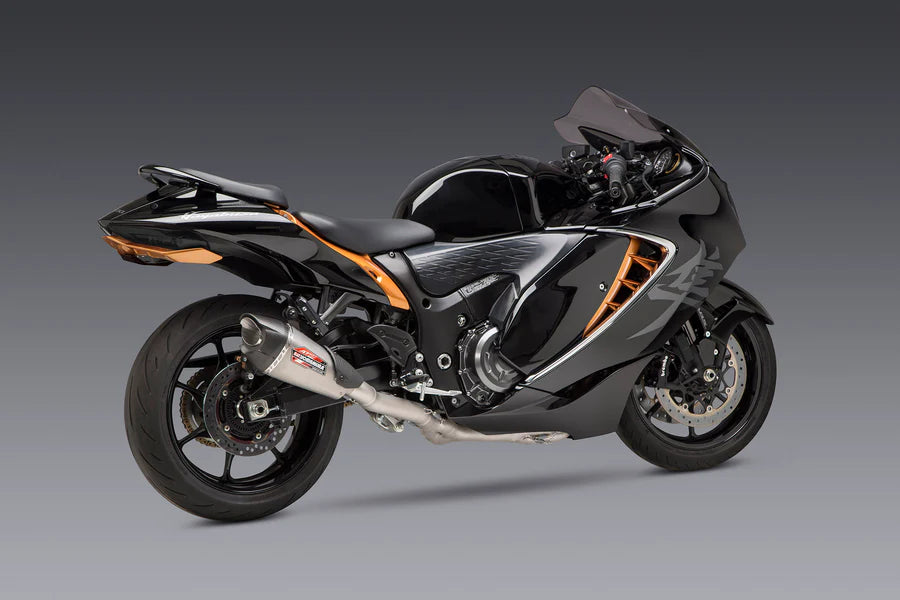Yoshimura Race AT2 Stainless Full Exhaust, w/ Stainless Muffler - Hayabusa 2022-26