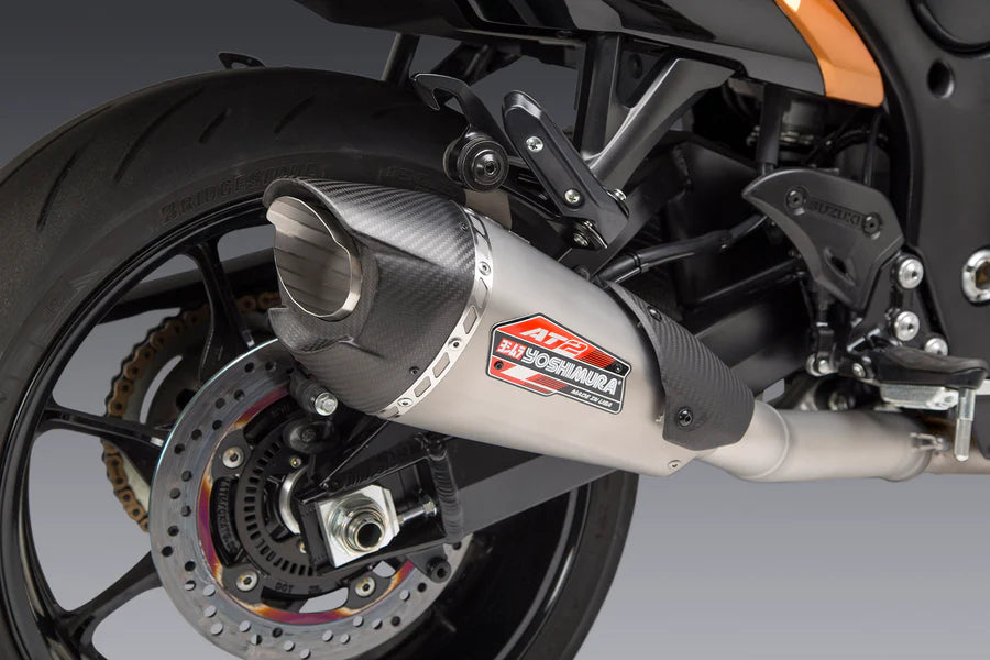 Yoshimura Race AT2 Stainless Full Exhaust, w/ Stainless Muffler - Hayabusa 2022-26