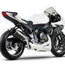 GSX-R600/750 11-26 Race R-77 Stainless Full Exhaust, w/ Carbon Fiber Muffler