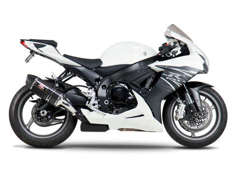 GSX-R600/750 11-26 R-77 Stainless Slip-On Exhaust, w/ Carbon Fiber Muffler