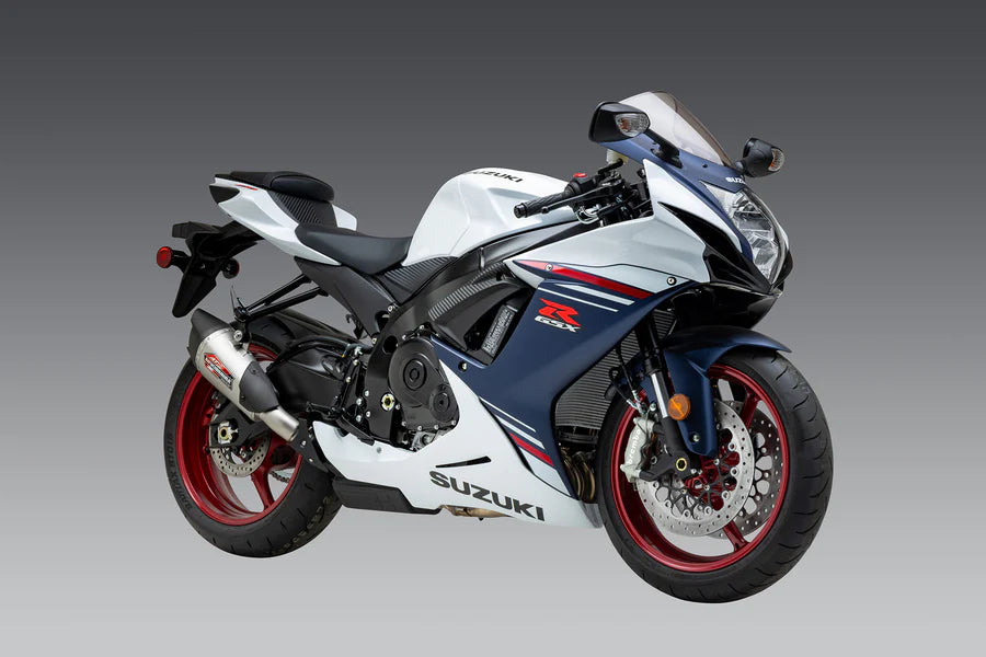 Yoshimura - GSX-R600/750 2011-26 AT2 Stainless Slip-On Exhaust, w/ Stainless Muffler