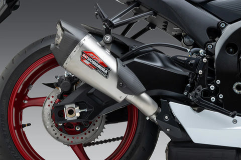 GSX-R600/750 2011-26 AT2 Stainless Slip-On Exhaust, w/ Stainless Muffler