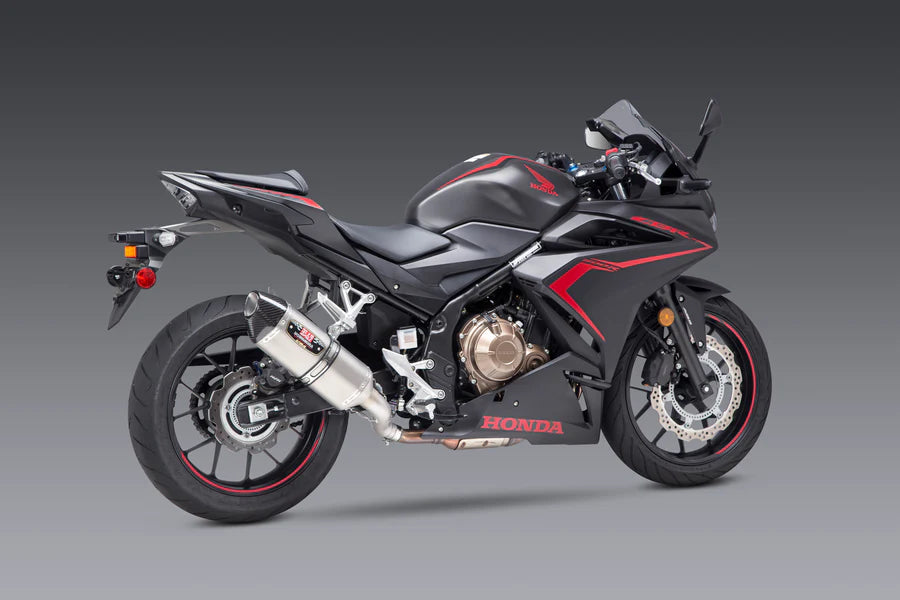 CBR500R 16+ R-77 Stainless Slip-On Exhaust, w/ Stainless Muffler