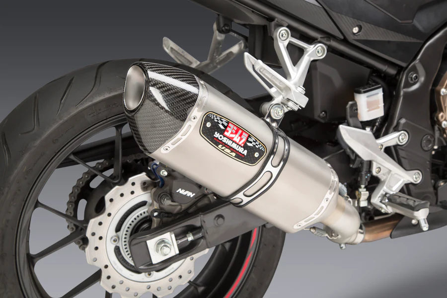 CBR500R 16+ R-77 Stainless Slip-On Exhaust, w/ Stainless Muffler