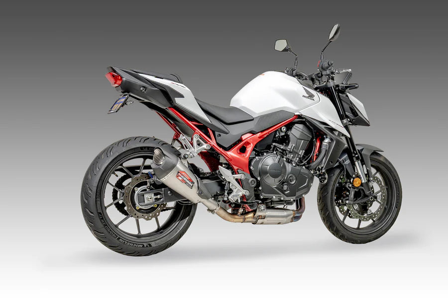 Yoshimura - CB750 25-26 AT2 Stainless Slip-On Exhaust, w/ Stainless Muffler