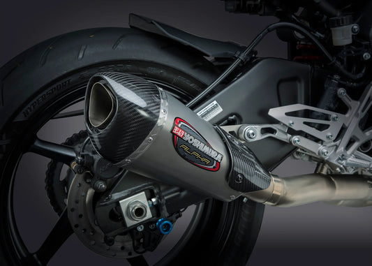 CBR500R 16+ R-77 Stainless Slip-On Exhaust, w/ Stainless Muffler