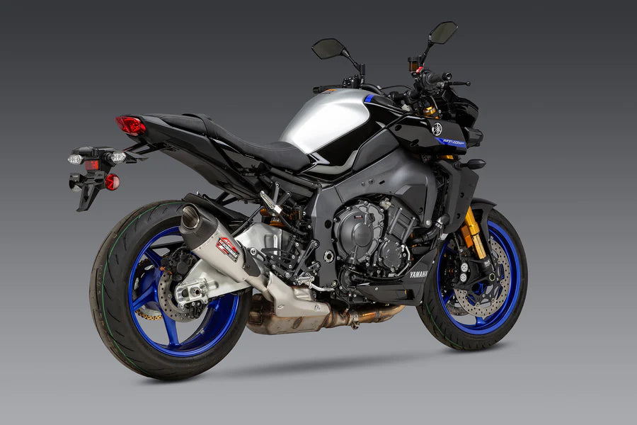 Yoshimura - MT-10 22-26 AT2 Stainless Slip-On Exhaust, w/ Stainless Muffler