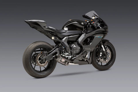 FZ/MT-07 15-26 / XSR700 18-24 / R7 22-26 Race R-77 Stainless Full Exhaust, w/ CF Muffler