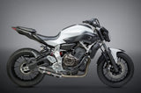 FZ/MT-07 15-26 / XSR700 18-24 / R7 22-26 Race R-77 Stainless Full Exhaust, w/ CF Muffler