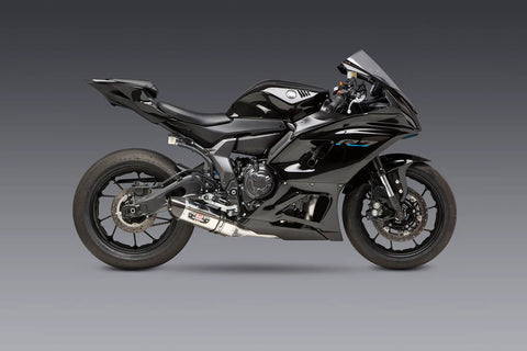 FZ/MT-07 15-26 / XSR700 18-24 / R7 22-26 Race R-77 Stainless Full Exhaust, w/ Stainless Muffler