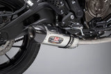 FZ/MT-07 15-26 / XSR700 18-24 / R7 22-26 Race R-77 Stainless Full Exhaust, w/ Stainless Muffler