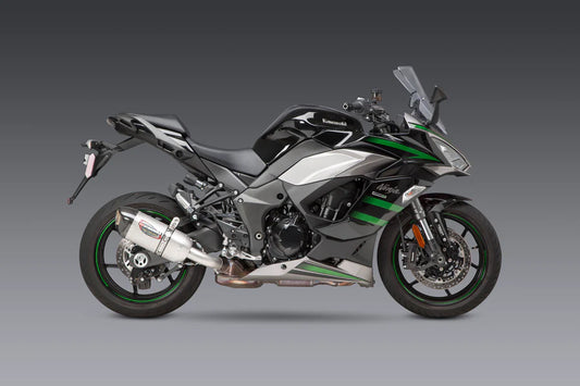 NINJA 1000SX 20-24 / NINJA 1100SX 2025 ALPHA Stainless Slip-On Exhaust, w/ Stainless Muffler