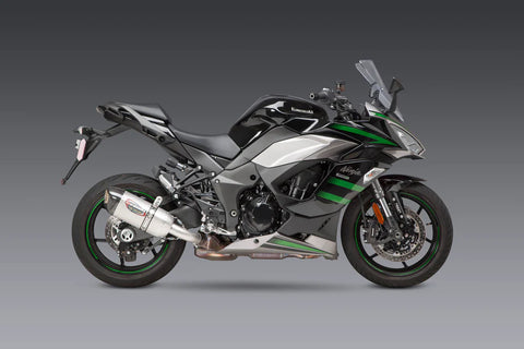 NINJA 1000SX 20-24 / NINJA 1100SX 2025 ALPHA Stainless Slip-On Exhaust, w/ Stainless Muffler