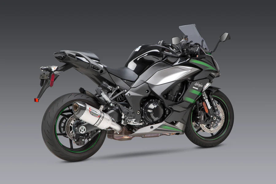 NINJA 1000SX 20-24 / NINJA 1100SX 2025 ALPHA Stainless Slip-On Exhaust, w/ Stainless Muffler