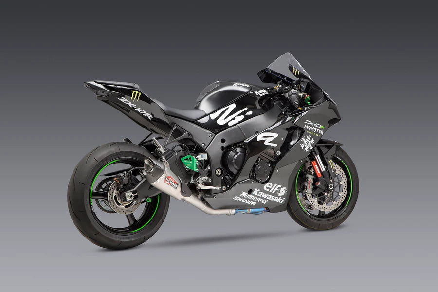 Yoshimura - ZX-10R/RR 21-26 Race AT2 Stainless 3/4 Exhaust, w/ Stainless Muffler
