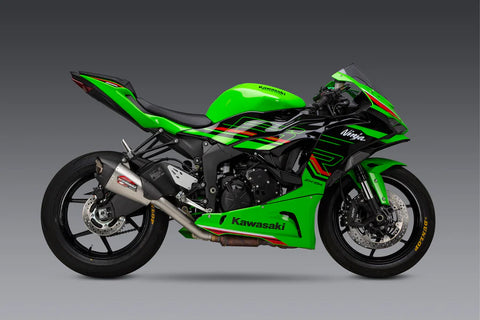 ZX-6R 2019-26 AT2 Stainless 3/4 Exhaust, w/ Stainless Muffler