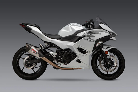 Yoshimura - NINJA 500 / Z500 / NINJA 400 24-26 Race AT2 Stainless Full Exhaust, w/ Stainless Muffler
