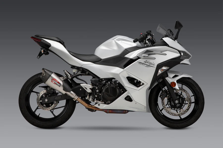 Yoshimura - NINJA 500/400 / Z500/400 18-26 AT2 Stainless Slip-On Exhaust, w/ Stainless Muffler
