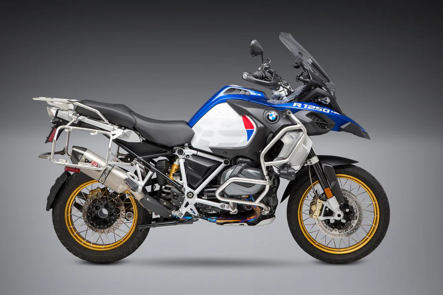 R1200GS/R1250GS 13-22 R-77 Stainless Slip-On Exhaust, w/ Stainless Muffler