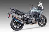 V-STROM 800 23-26 R-77J Stainless Slip-On Exhaust, w/ Titanium Blue Sleeve