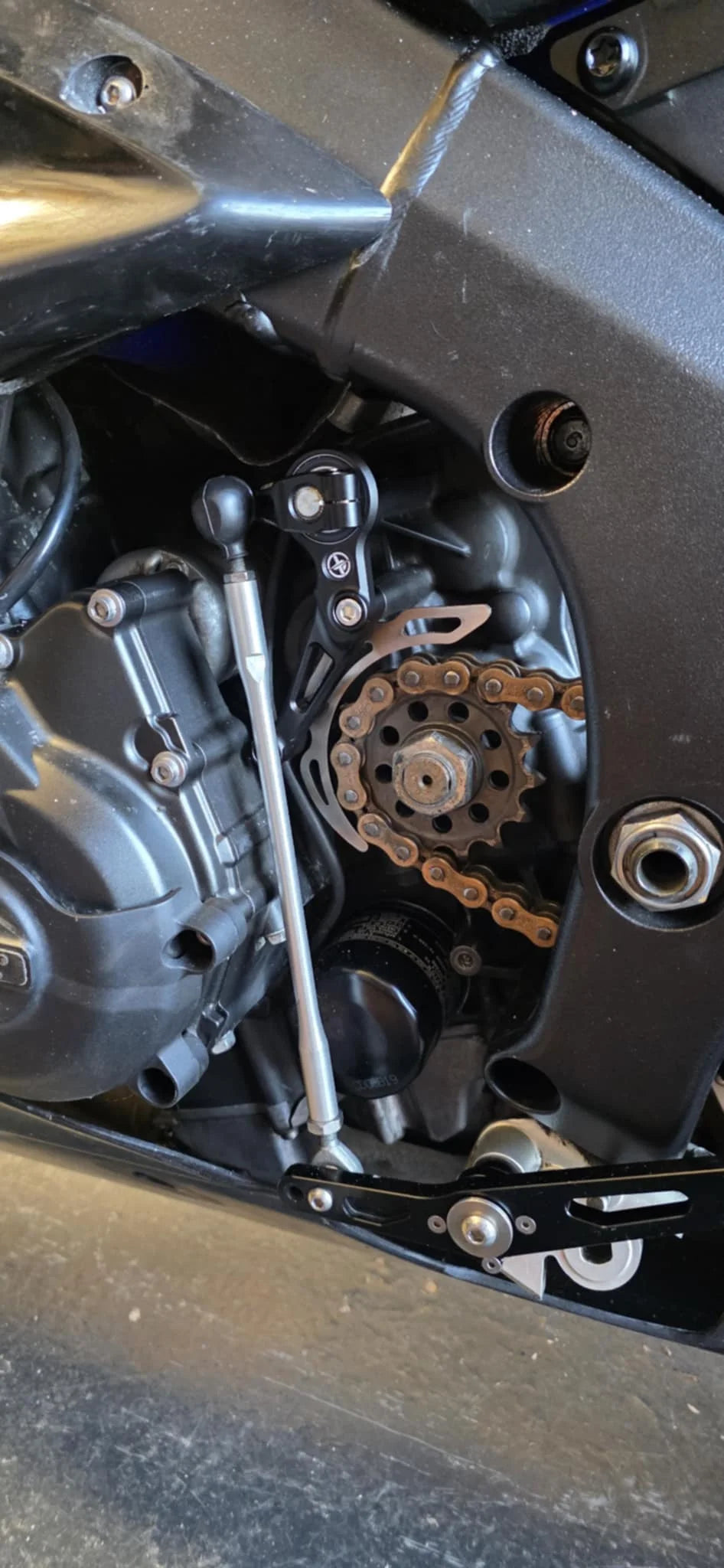 Soporte de cambio de marchas Racetorx Yamaha R6 13S 06-16