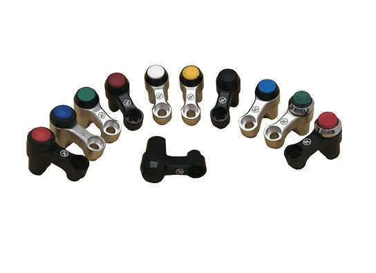 Racetorx Black Single button switch for clutch and brake clamps (As used by HM Quickshifter) RTX233