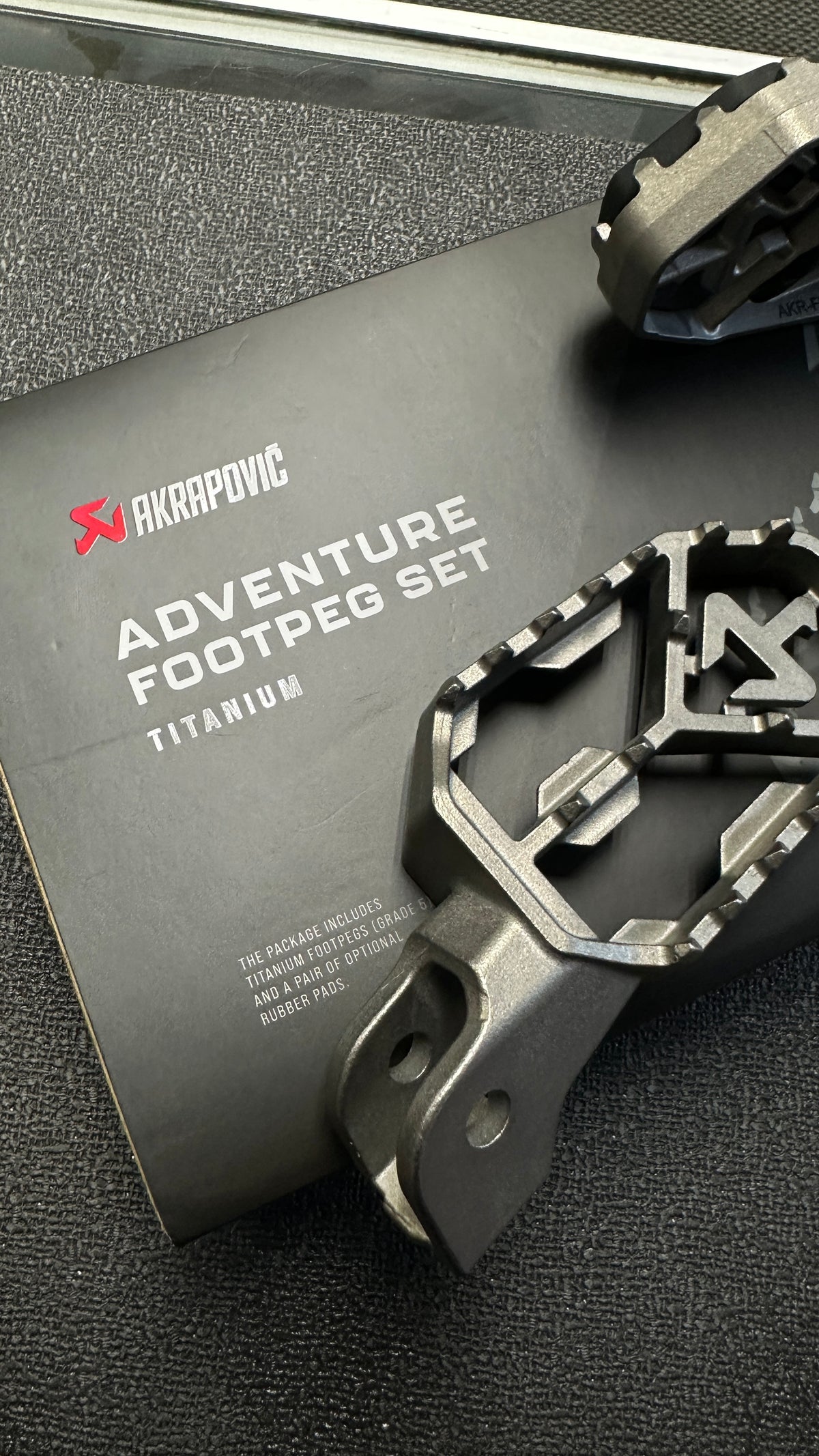 AKRAPOVIC Adventure Foot Pegs - Titanium