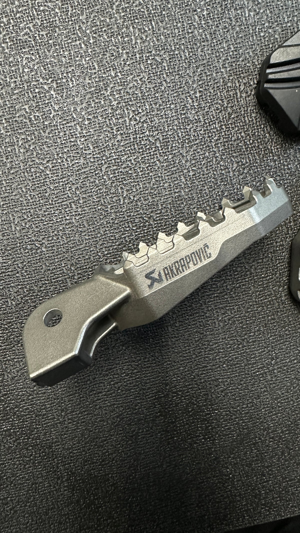 AKRAPOVIC Adventure Foot Pegs - Titanium
